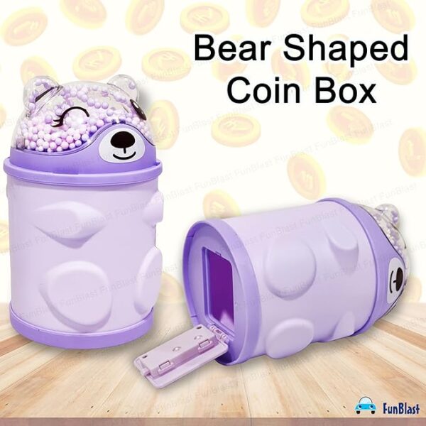 Bear Piggy Bank–Bear Shaped Coin Box For Kids,Classic Money Bank For Kids