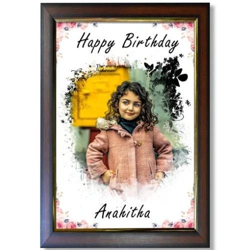 Happy Birthday Memory Frame Customised Birthday Gift Photo Frames For Wife, Husband, Parents, Friend