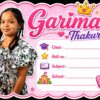 Personalized Name Sticker