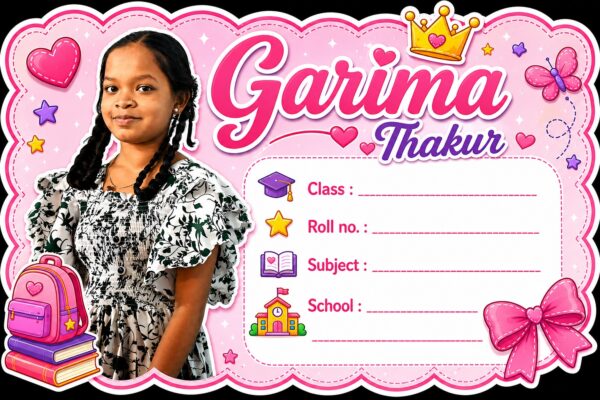 Personalized Name Sticker