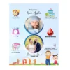 Personalized Baby Birth Details Photo Frame with Name, Date & Photo | Custom Newborn Gift