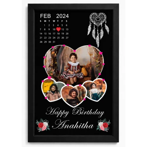 Personalized Birthday Calendar Photo Frame