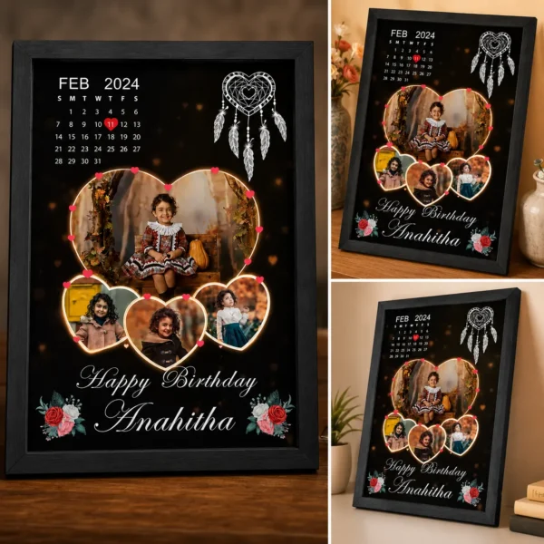 Personalized Birthday Calendar Photo Frame