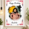 Personalized Birthday Photo Frame with Name | Custom Single Photo Birthday Gif