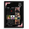 Personalized Floral Birthday Calendar Photo Frame